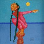 "Zeemeermin" Origineel schilderij, Antiek en Kunst, Verzenden