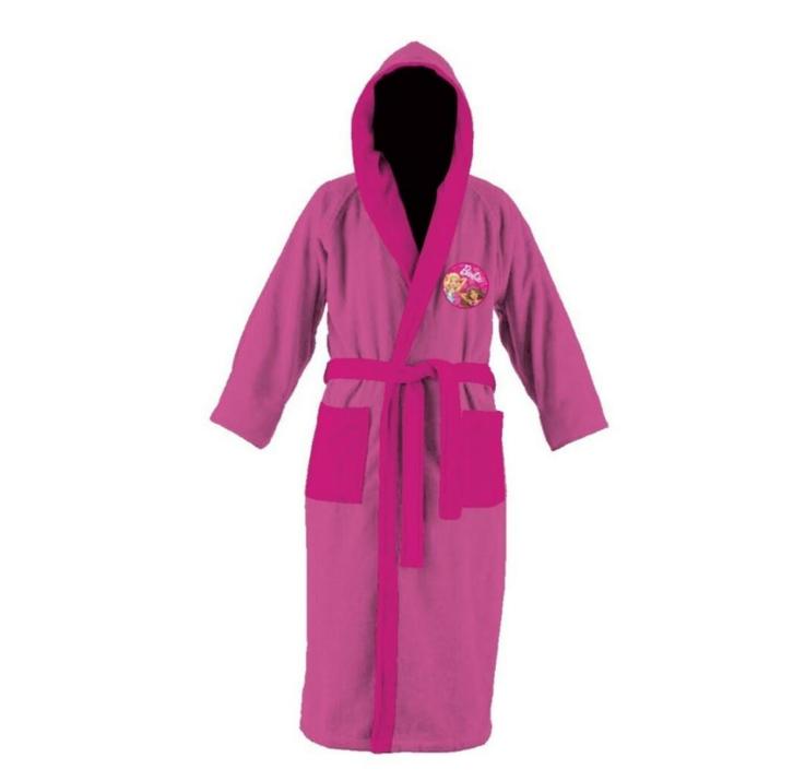 Barbie Badjas - Badstof - Maat 98/104 - 122/128, Kinderen en Baby's, Kinderkleding | Maat 122, Nieuw, Meisje, Nacht- of Onderkleding