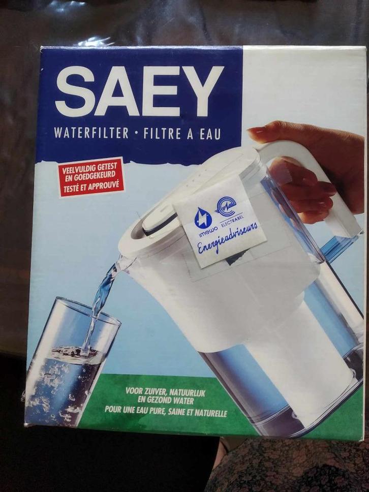 Saey Carafe filtrante à eau de 1,9 l NOUVEAU, Maison & Meubles, Cuisine | Ustensiles de cuisine, Neuf, Enlèvement ou Envoi