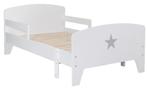 Lit évolutif 90x141/170/200 cm STAR coloris Blanc, Ophalen, 85 tot 100 cm, Zo goed als nieuw, Matras