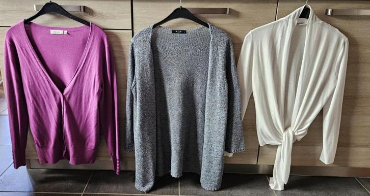 Lot de 3 gilets cardigan taille M Yessica VILA, Kleding | Dames, Truien en Vesten, Zo goed als nieuw, Maat 38/40 (M), Ophalen of Verzenden