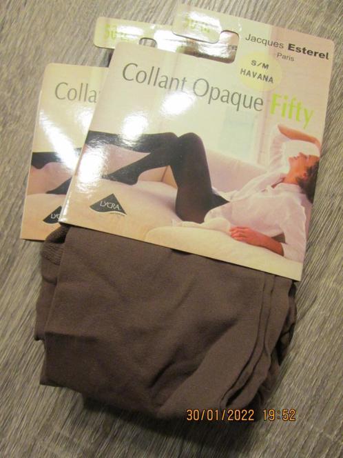 COLLANT Opaque « Fifty », Jacques ESTEREL, S / M, HAVANA, Vêtements | Femmes, Leggings, Collants & Bodies, Neuf, Panty, Taille 36/38 (S)