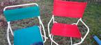 Ancien fauteuil vert et rouge, Caravanes & Camping, Utilisé