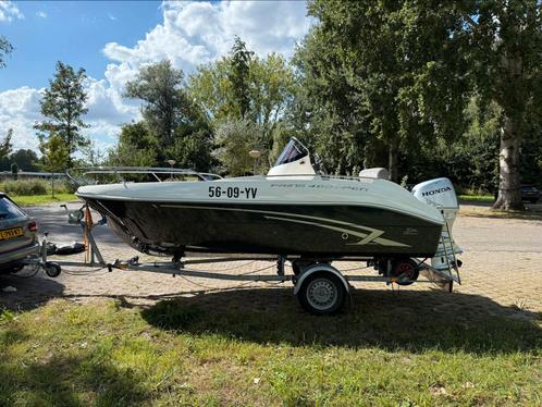 Prins 480 2017 37,5hr!!, Watersport en Boten, Vis- en Consoleboten, Zo goed als nieuw, 50 tot 70 pk, 3 tot 6 meter, Benzine, Buitenboordmotor