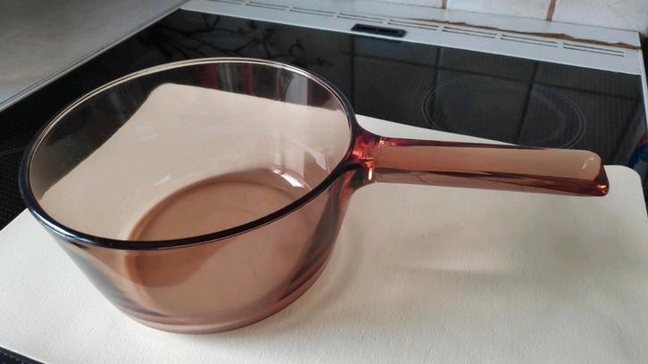 Casserole Vision Corning France., Huis en Inrichting, Keuken | Potten en Pannen, Zo goed als nieuw, Kookpan of Snelkookpan, Glas