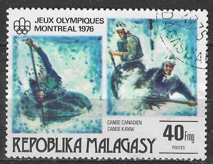Madagascar 1976 - Yvert 578 - Olympische Spelen - 40 f. (ST), Postzegels en Munten, Postzegels | Afrika, Verzenden