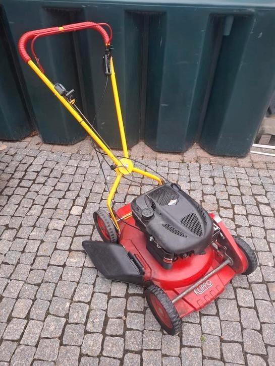 Klippo/husqvarna mulchmaaier, Tuin en Terras, Grasmaaiers, Gebruikt, Benzine-grasmaaier, 50 cm of meer, Cirkelmaaier, Mulchfunctie