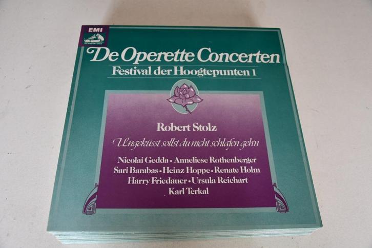 DE OPERETTE CONCERTTEN - 17 LANGSPEELPLATEN, Muziek en Instrumenten, Overige Muziek en Instrumenten, Gebruikt, Ophalen