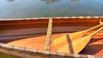 Te koop aangeboden zelfgebouwde houten kano 16 foot, Watersport en Boten, Kano's, Ophalen, Eén persoon, Met peddels, Zo goed als nieuw