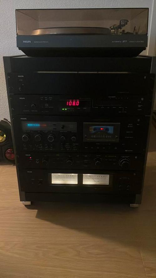 Philips Black Tulip x080 stereoset, Audio, Tv en Foto, Stereoketens, Gebruikt, Philips, Losse componenten, Ophalen