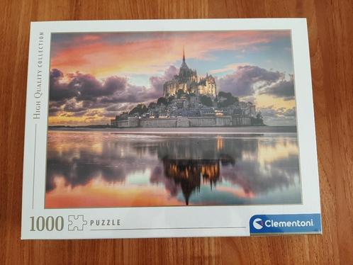 Nieuwe Puzzel Clementoni 1000 stuks Mont Saint Michel, Hobby en Vrije tijd, Denksport en Puzzels, Nieuw, Legpuzzel, 500 t/m 1500 stukjes