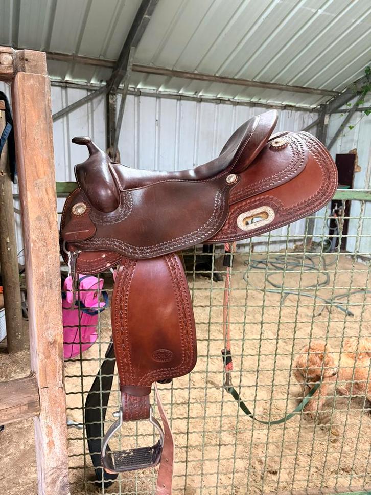 Westernzadel, Dieren en Toebehoren, Paarden en Pony's | Zadels, Zo goed als nieuw, Ophalen