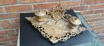Antieke bronzen inktpot met twee lades., Antiek en Kunst, Antiek | Brons en Koper, Ophalen of Verzenden, Brons