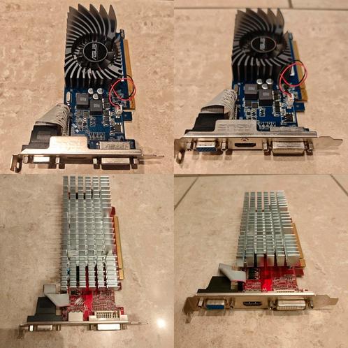 PCI Express videokaarten 2 stuks, Computers en Software, Videokaarten, Zo goed als nieuw, PCI, GDDR3, HDMI, DVI, VGA, Ophalen of Verzenden