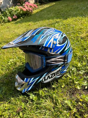 Casque moto avec lunettes Taille L occasion 