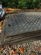 Kunststof rijplaten 300x100x2cm dubbel profiel, Ophalen, Zo goed als nieuw