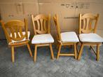 4x massief eiken stoelen / NIEUW !!, Enlèvement, Neuf, Bois