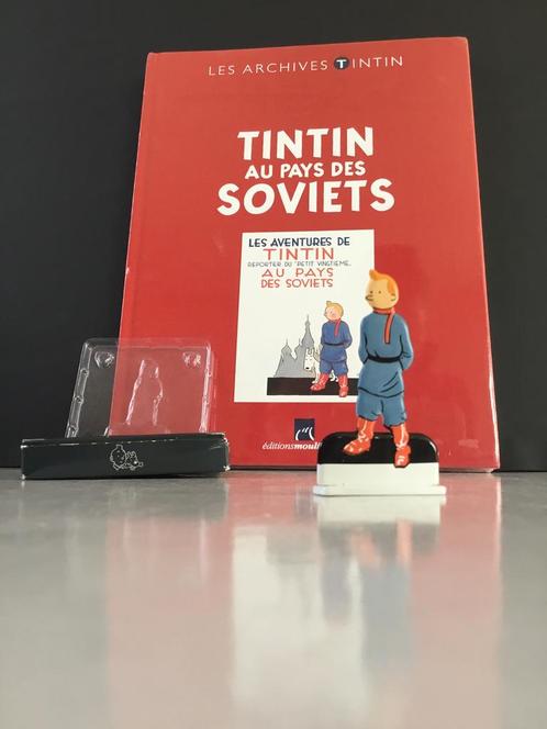 Tintin au pays des Soviétiques +figurine Archives de Tintin, Collections, Personnages de BD, Comme neuf, Enlèvement ou Envoi