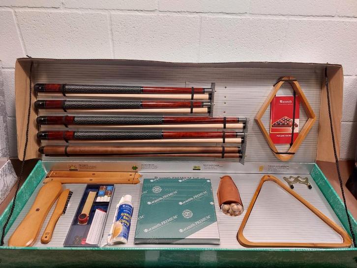 Pool accessoireset Premium, Sport en Fitness, Biljarten en Poolen, Nieuw, Ophalen