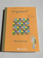 Argument 3 Meetkunde, Boeken, Studieboeken en Cursussen, De boeck, Zo goed als nieuw, Ophalen, Niet van toepassing