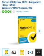 Norton 360 Deluxe / 3 apparaten 1jaar, Computers en Software, Antivirus- en Beveiligingssoftware, Ophalen of Verzenden, Nieuw