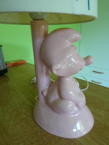 Keramische bedlamp - Smurf beschikbaar voor biedingen