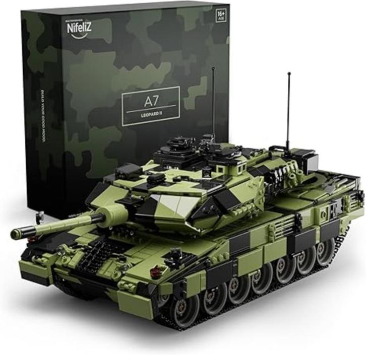 Nifeliz Char Leopard II A7 Militaire bouwset | Nieuw, Hobby en Vrije tijd, Modelbouw | Auto's en Voertuigen, Nieuw, Tank, Groter dan 1:32
