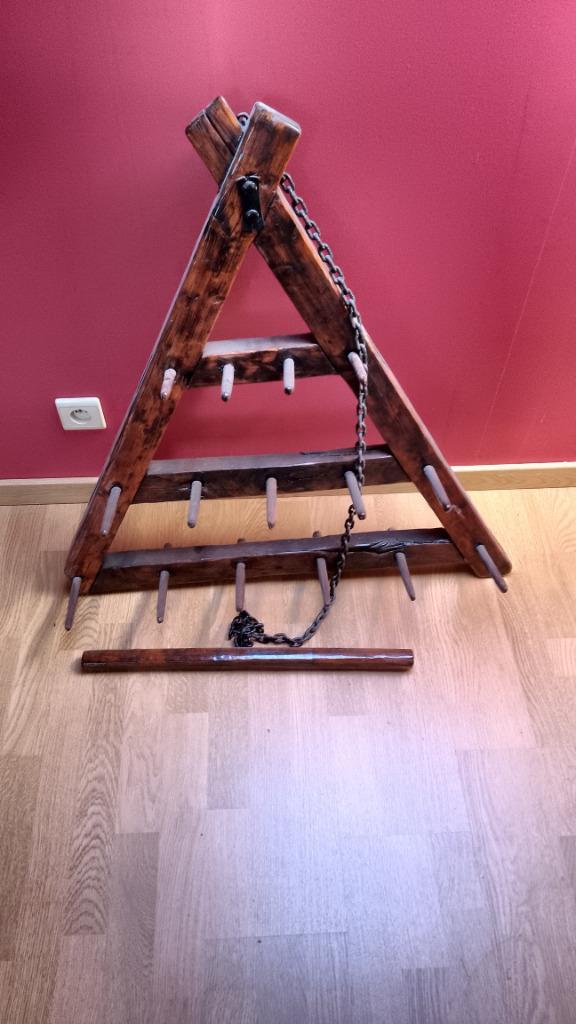 À vendre : Herse décorative en bois (rénovée), Antiek en Kunst, Curiosa en Brocante, Ophalen