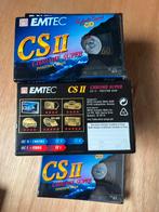 13 EMTEC CS II Chrome Super 60 min blanco videocassettes, Cd's en Dvd's, Ophalen of Verzenden, Nieuw in verpakking
