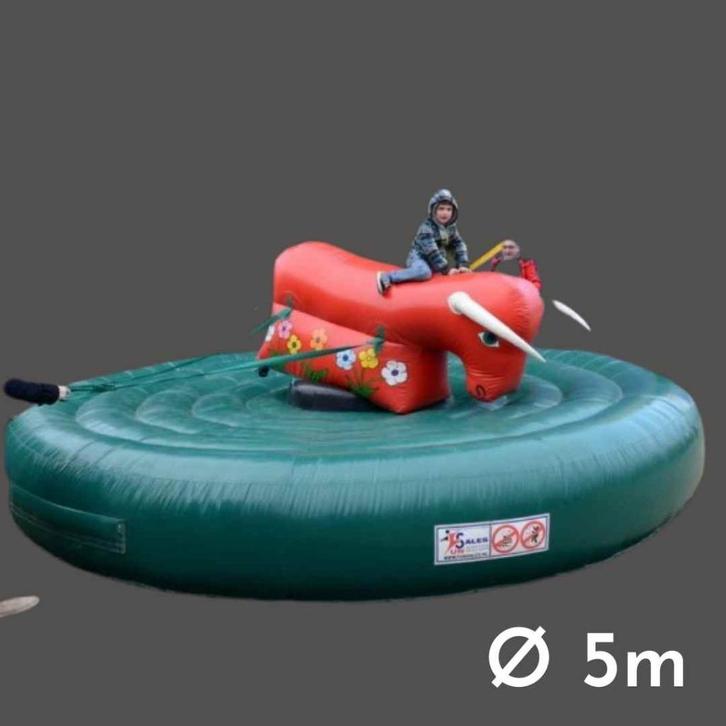 verkoop van opblaasbare attractie/spelkussen rodeostier, Hobby en Vrije tijd, Feestartikelen, Gebruikt, Overige typen, Ophalen
