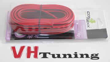 Connexx CB 8710 speaker cable 2x 1.5MM2 zwart/rood 10 Meter, Enlèvement
