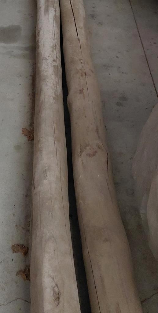 Balk voor dak 250 cm lengte/diameter 15 cm/laatste stuk, Tuin en Terras, Palen, Balken en Planken, Zo goed als nieuw, Ophalen