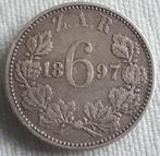 ZUID-AFRIKA FREE STATE : 6 PENCE 1897  KM 4, Verzenden, Zuid-Afrika, Losse munt, Zilver
