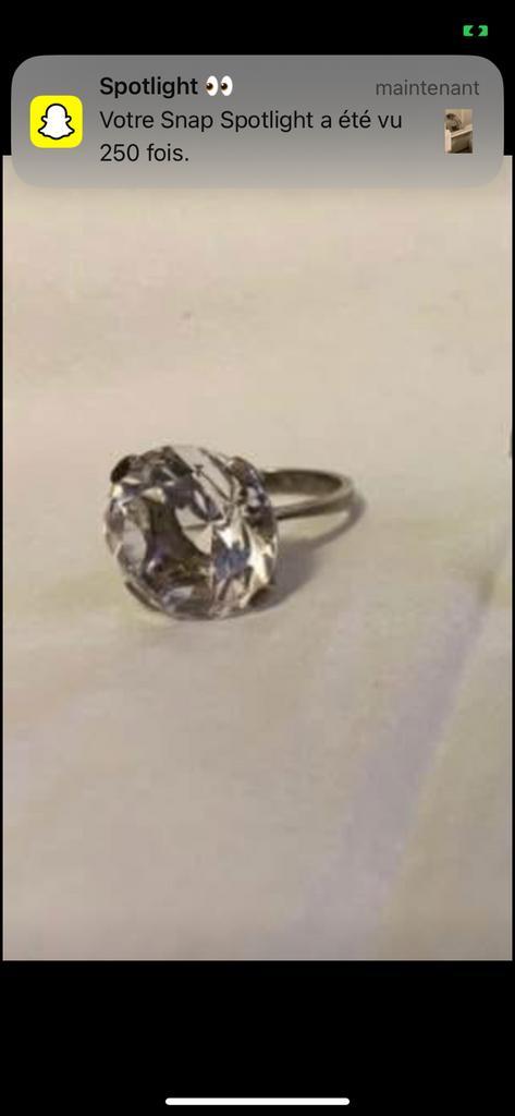 Bague solitaire, Handtassen en Accessoires, Ringen, Zo goed als nieuw, Zilver, Zilver, Ophalen