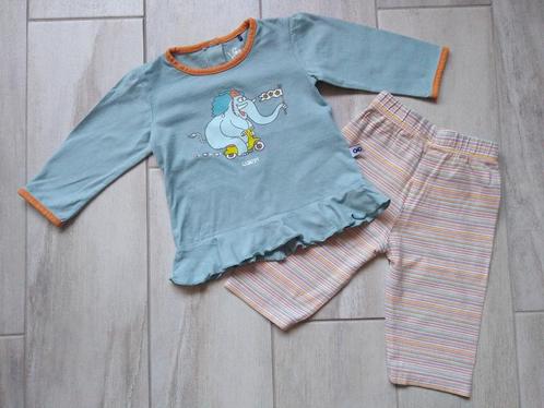 ✿ M62 - Woody pyjama thema olifant, Kinderen en Baby's, Babykleding | Maat 62, Zo goed als nieuw, Meisje, Nacht- of Onderkleding