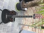 Guitare électro acoustique HB noir. Type copie ovation, Muziek en Instrumenten, Snaarinstrumenten | Gitaren | Akoestisch, Ophalen