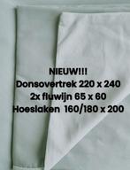 Donsovertrek enz...NIEUW, Huis en Inrichting, Slaapkamer | Beddengoed, Ophalen of Verzenden, Nieuw, Groen