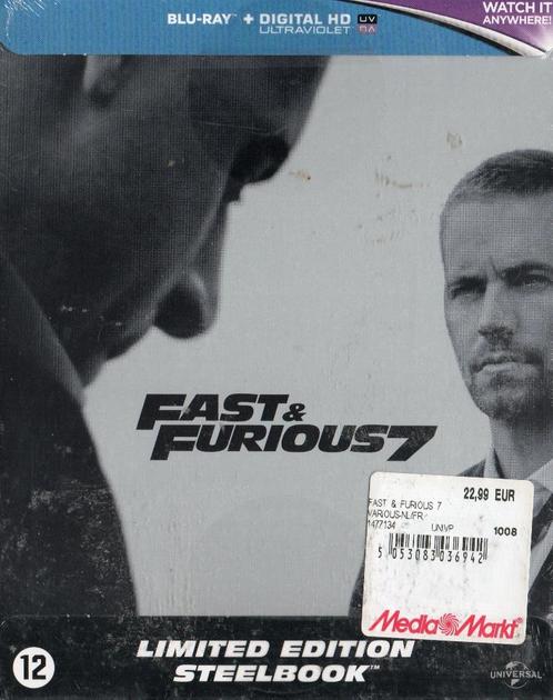 fast & furious 7 "steelbook" (blu-ray) nieuw, Cd's en Dvd's, Blu-ray, Nieuw in verpakking, Actie, Ophalen of Verzenden