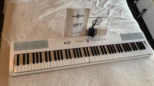 Gear4music Witte Elektrische piano, Muziek en Instrumenten, Keyboards, Gebruikt, Ophalen