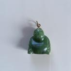 Boeddha hangertje in echte jade natuursteen., Handtassen en Accessoires, Kettinghangers, Ophalen of Verzenden, Zo goed als nieuw