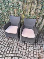 Tuinstoelen met kussens, Ophalen