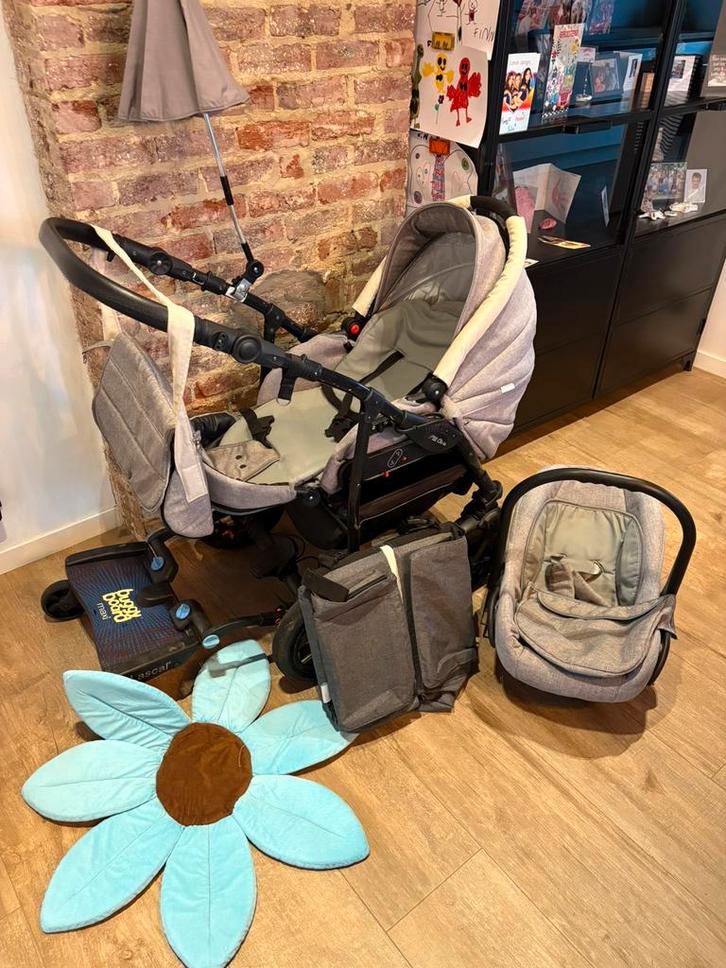 P’tit Chou kinderwagen (buggy) met maxi cosy en accessoires, Kinderen en Baby's, Kinderwagens en Combinaties, Gebruikt, Kinderwagen