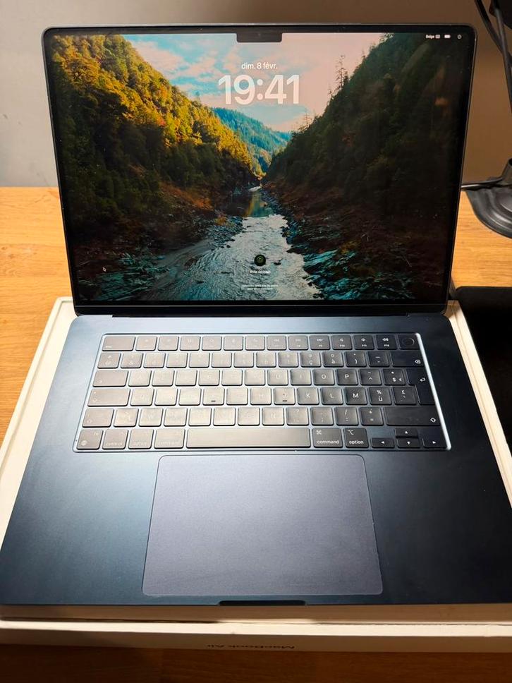 MacBook Air M2 2023 (15 pouces), Informatique & Logiciels, Apple Macbooks, Comme neuf, MacBook, 15 pouces, 256 GB, Enlèvement