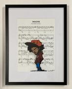 JINKS KUNST: uniek werk over muziekscore, Ophalen of Verzenden