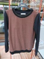 Sweater bruin hanenpoot zwart strass PTC mt M, Maat 38/40 (M), Bruin, Ophalen of Verzenden, Zo goed als nieuw