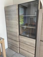 vitrinekast met glazen deur, Ophalen, Met plank(en), Gebruikt, 100 tot 150 cm