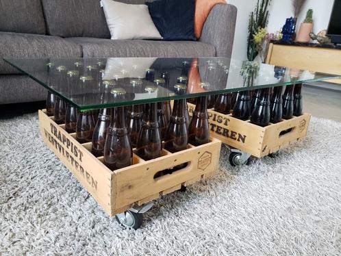 Originele Salontafel Westvleteren, Huis en Inrichting, Tafels | Salontafels, Gebruikt, Minder dan 50 cm, 50 tot 100 cm, 100 tot 150 cm
