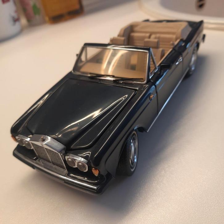 ROLLS ROYCE CORNICHE 4 VINTAGE *FRANKLIN PRECISION MODELS*, Hobby en Vrije tijd, Modelauto's | 1:24, Zo goed als nieuw, Auto, Overige merken