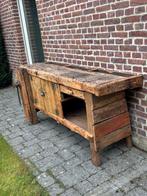 Robuuste oude werkbank, Antiek en Kunst, Ophalen