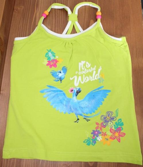 Groen topje "Rio 2" - maat 134, Kinderen en Baby's, Kinderkleding | Maat 134, Zo goed als nieuw, Meisje, Shirt of Longsleeve, Ophalen of Verzenden